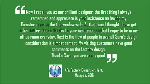 Testimonial AFA Factory Testimonial AFA Factory