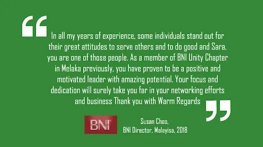 Testimonial BNI
