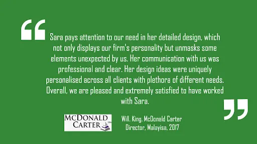 Testimonial McDonald Carter